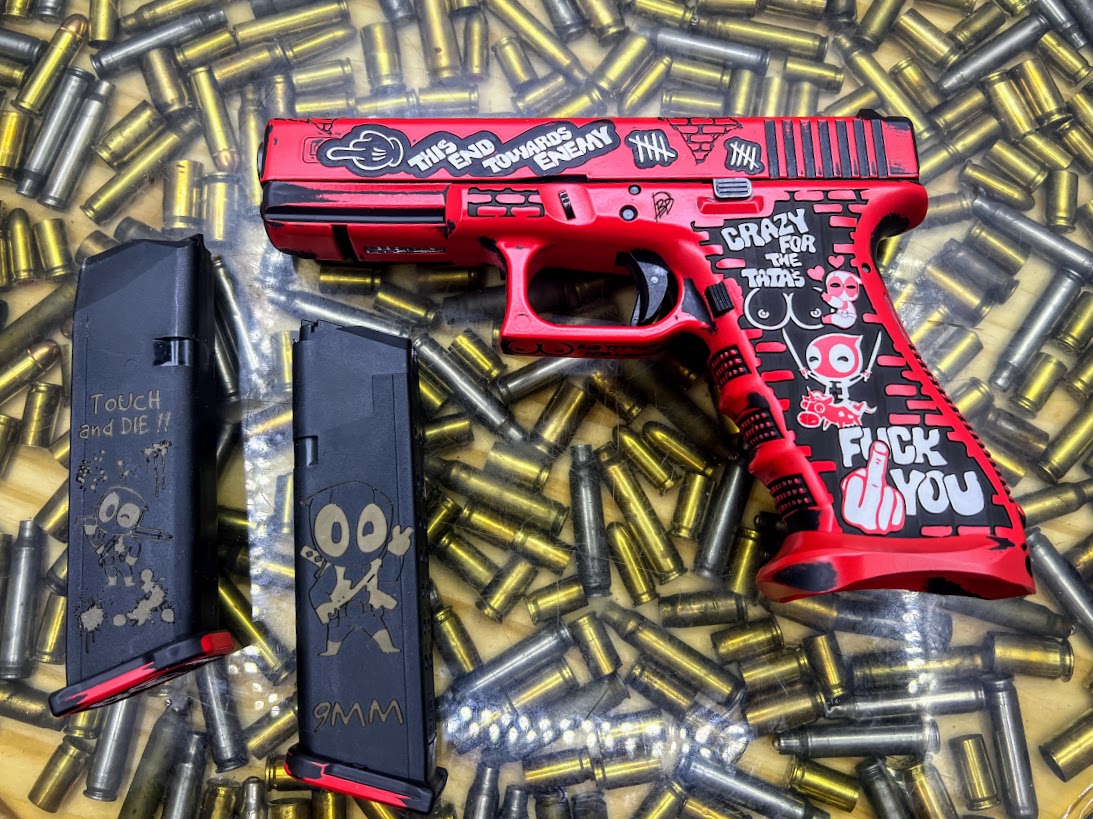 Red Black Glock 17