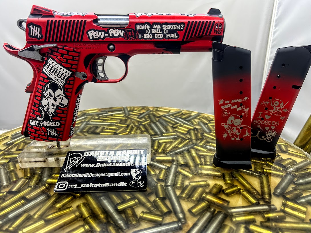 Red/Black 1911 Full Size