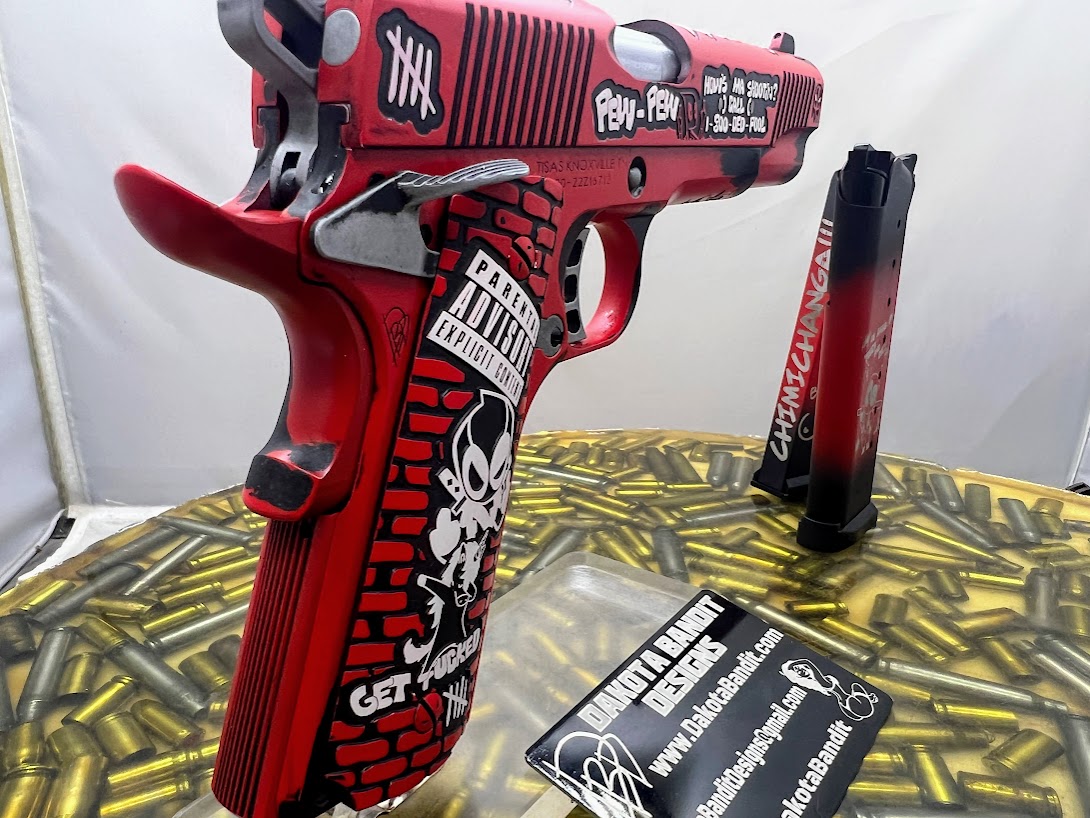 Red/Black 1911 Full Size