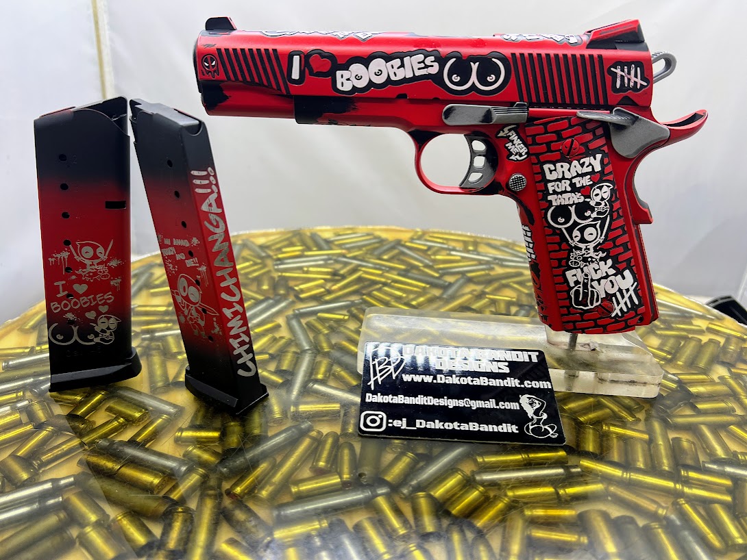 Red/Black 1911 Full Size