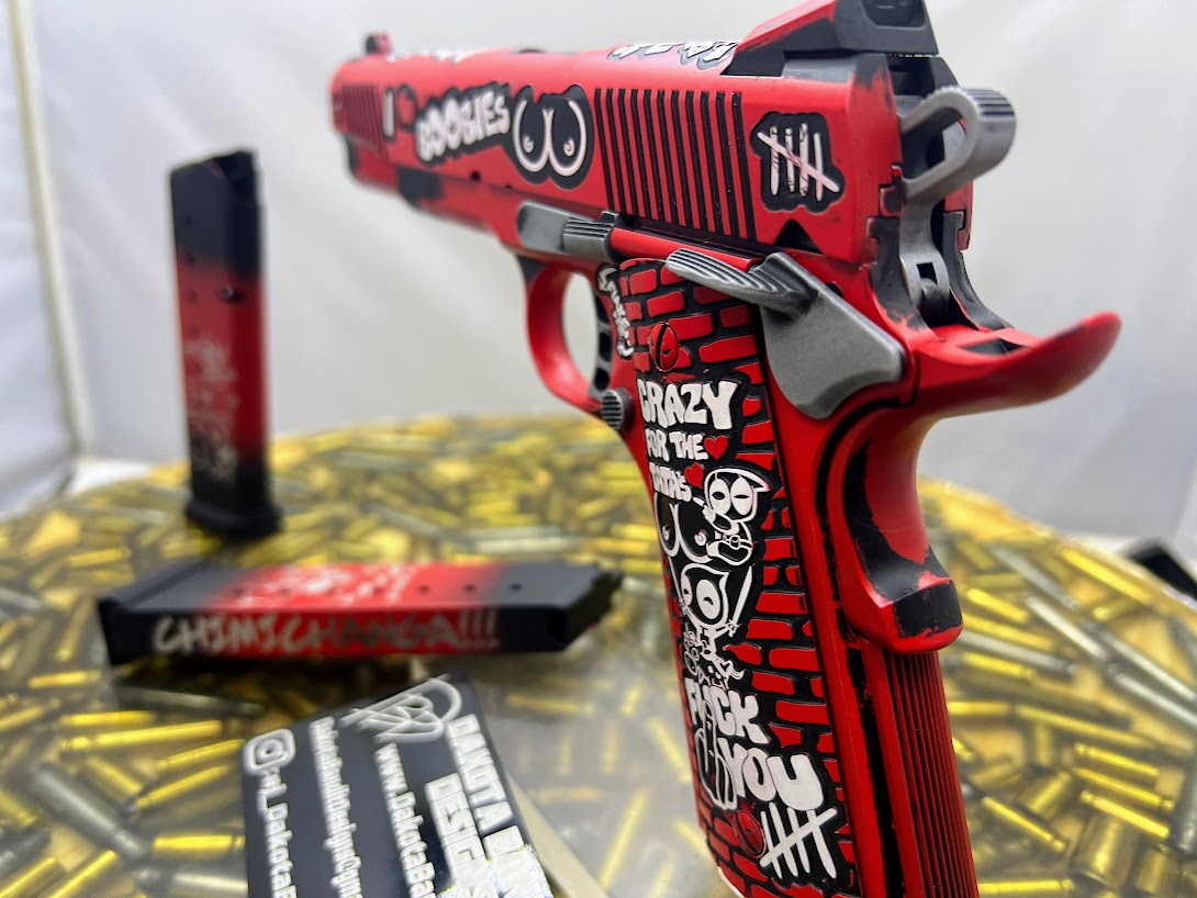 Red/Black 1911 Full Size