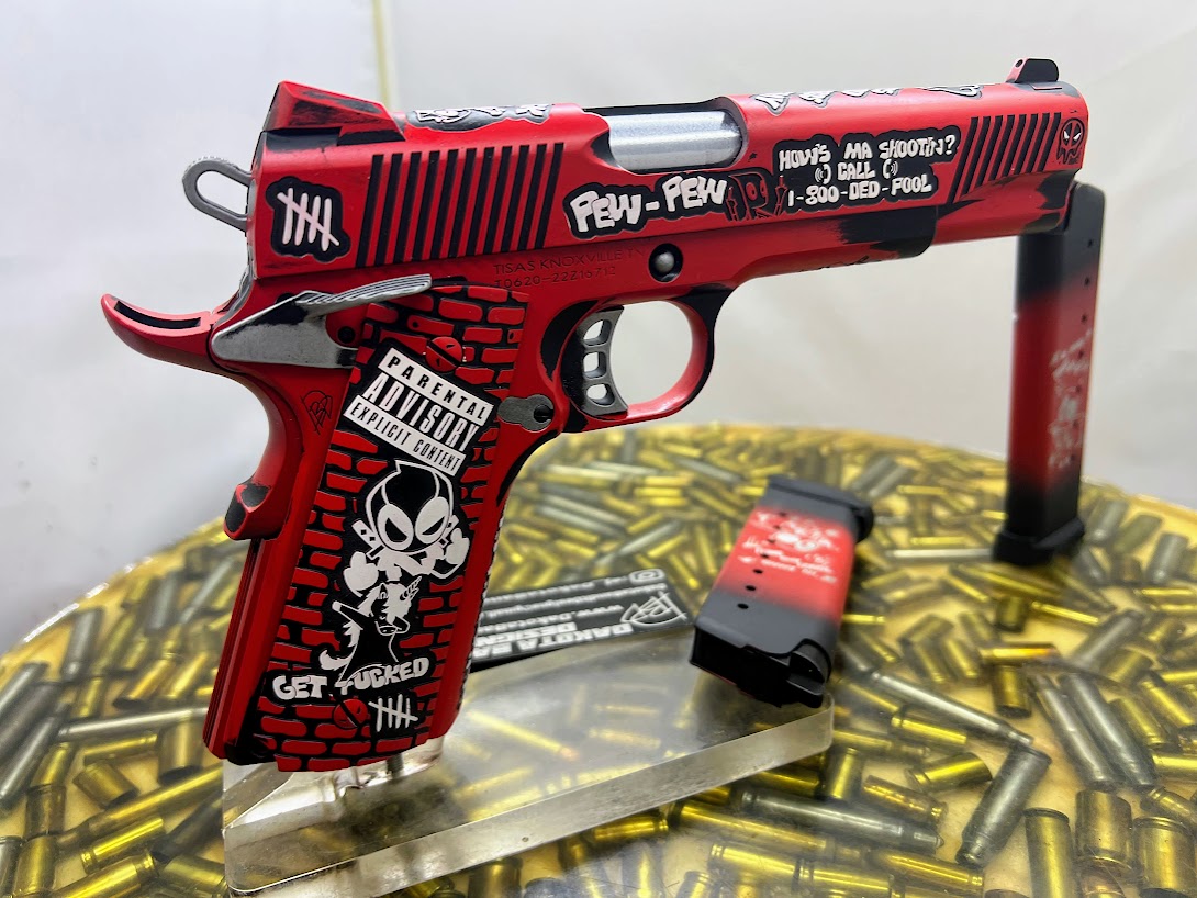 Red/Black 1911 Full Size