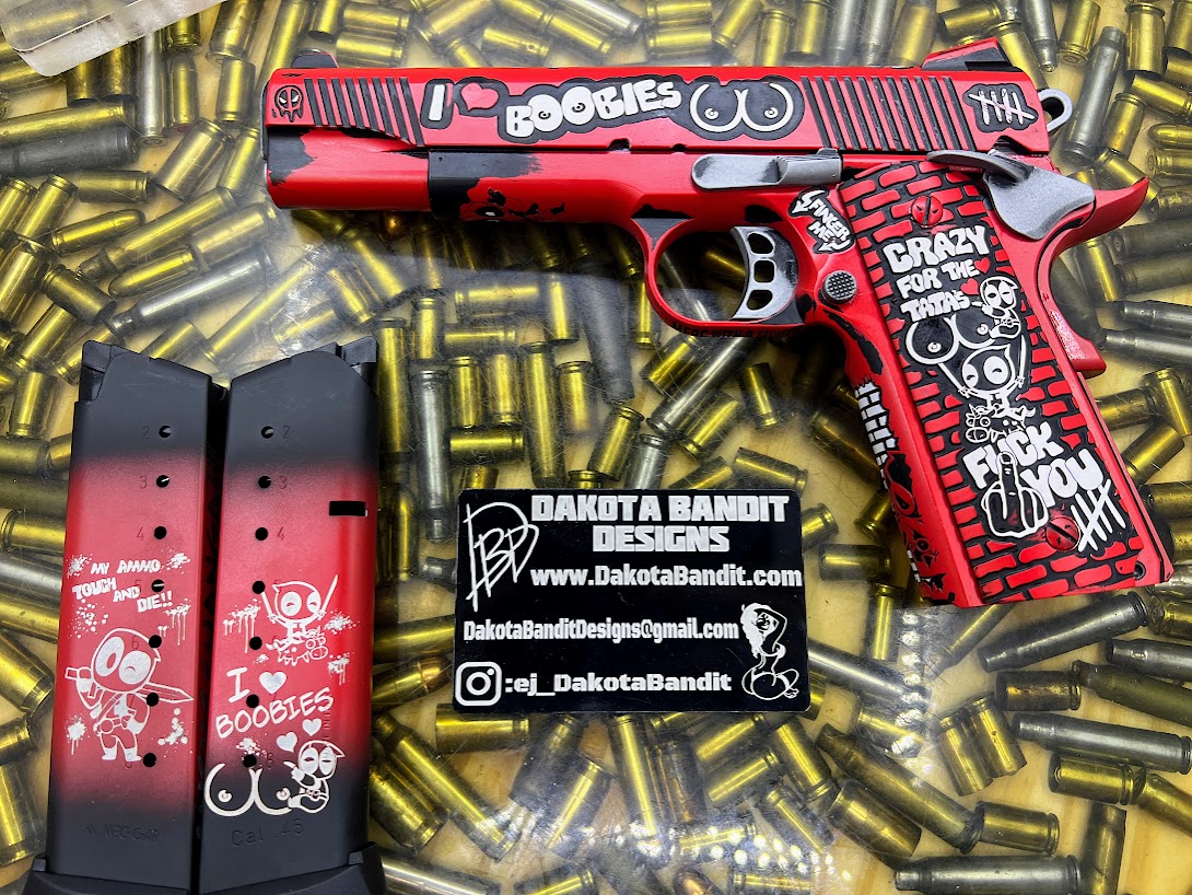 Red/Black 1911 Full Size