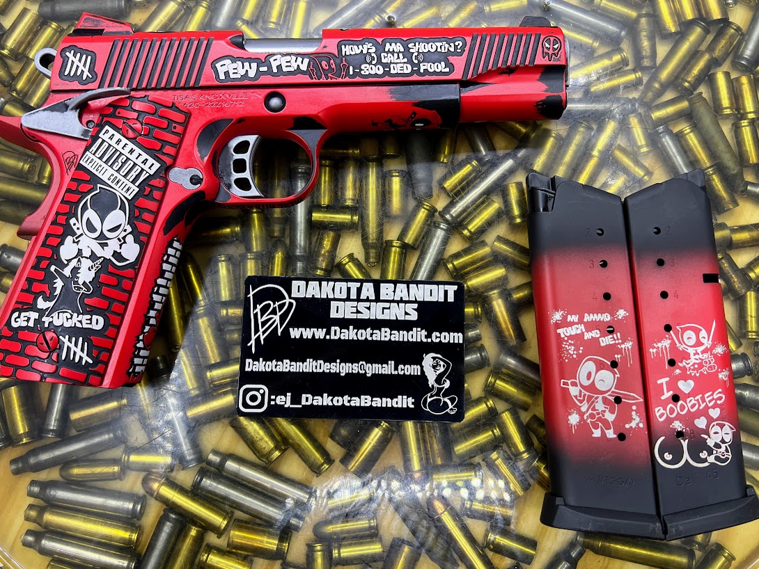 Red/Black 1911 Full Size