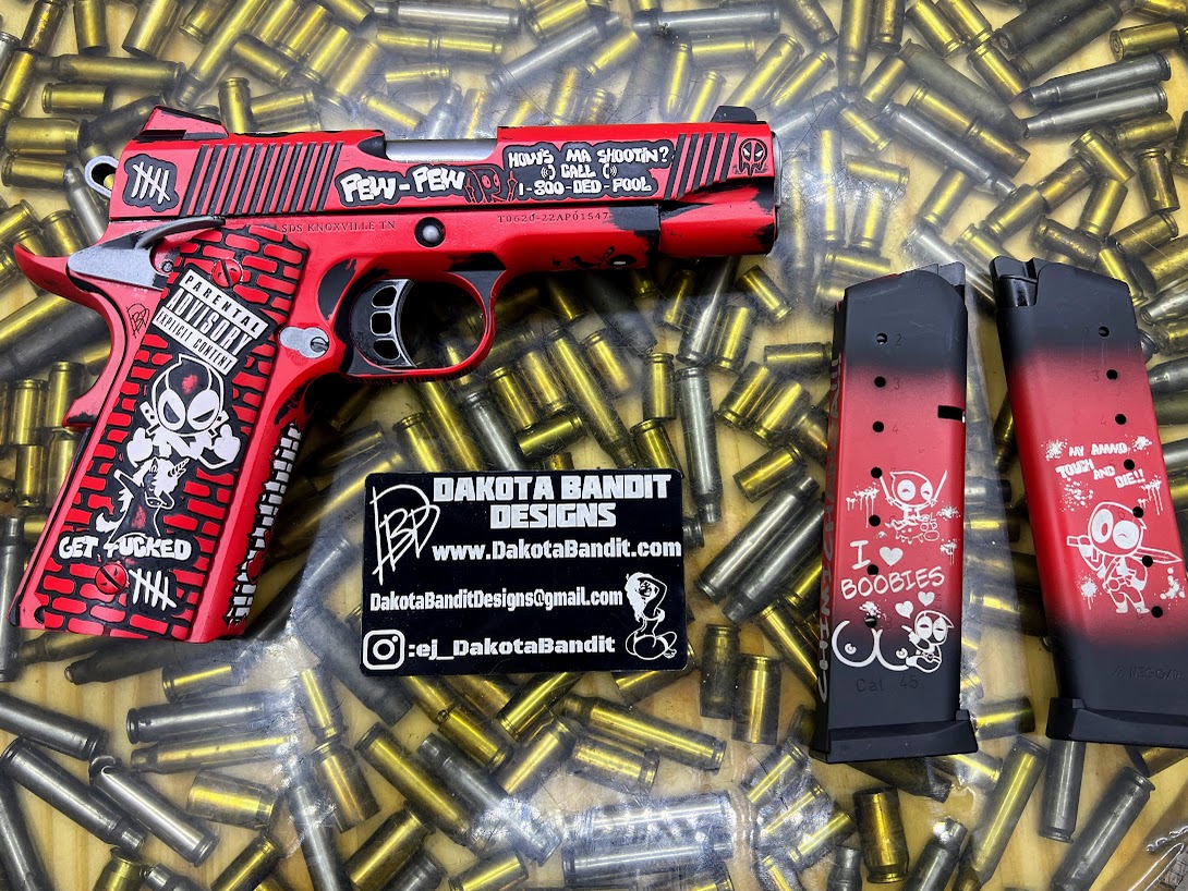 Red/Black 1911 Commander