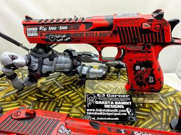 Desert Eagle Red/Black 357 Magnum