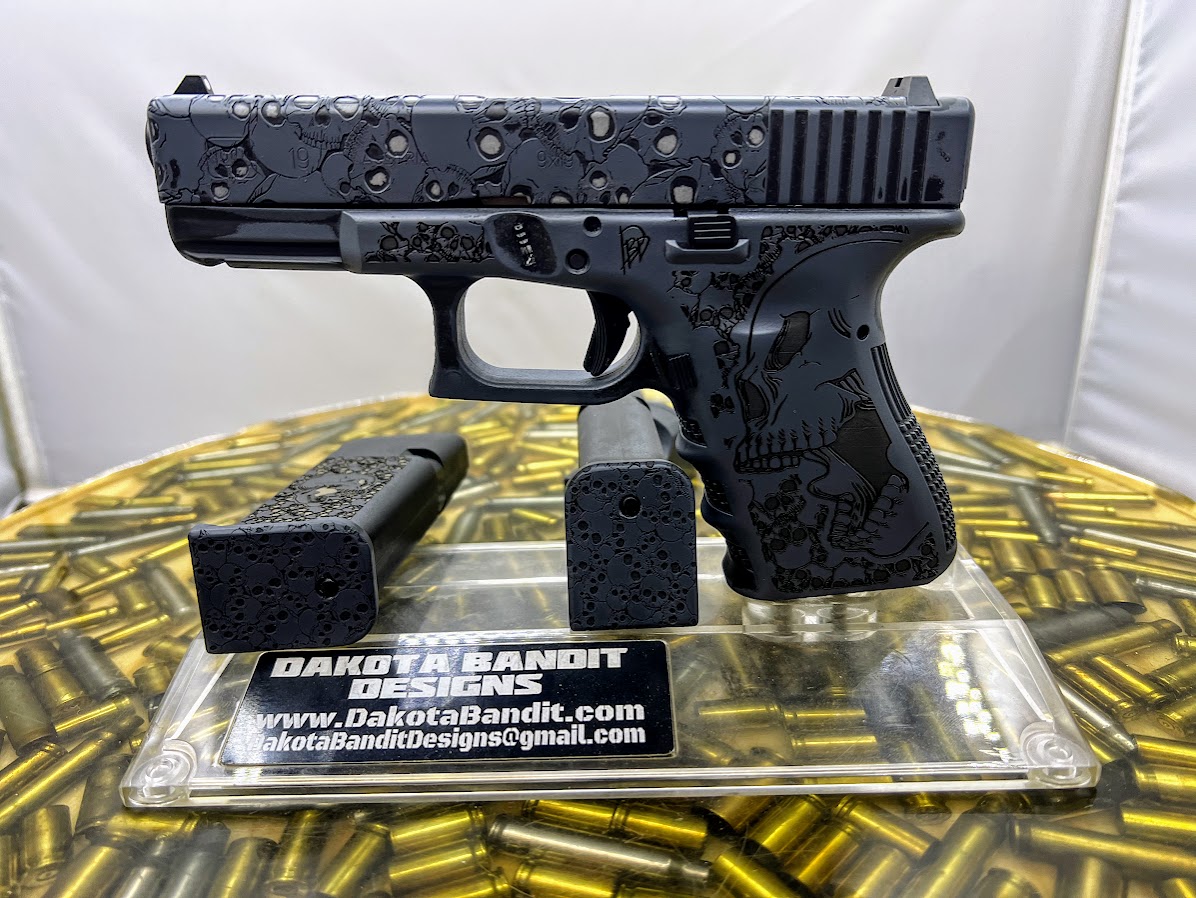 Ghost CRYPTKEEPER Glock 19 Compact Cerakote and Engraved with 2 mags